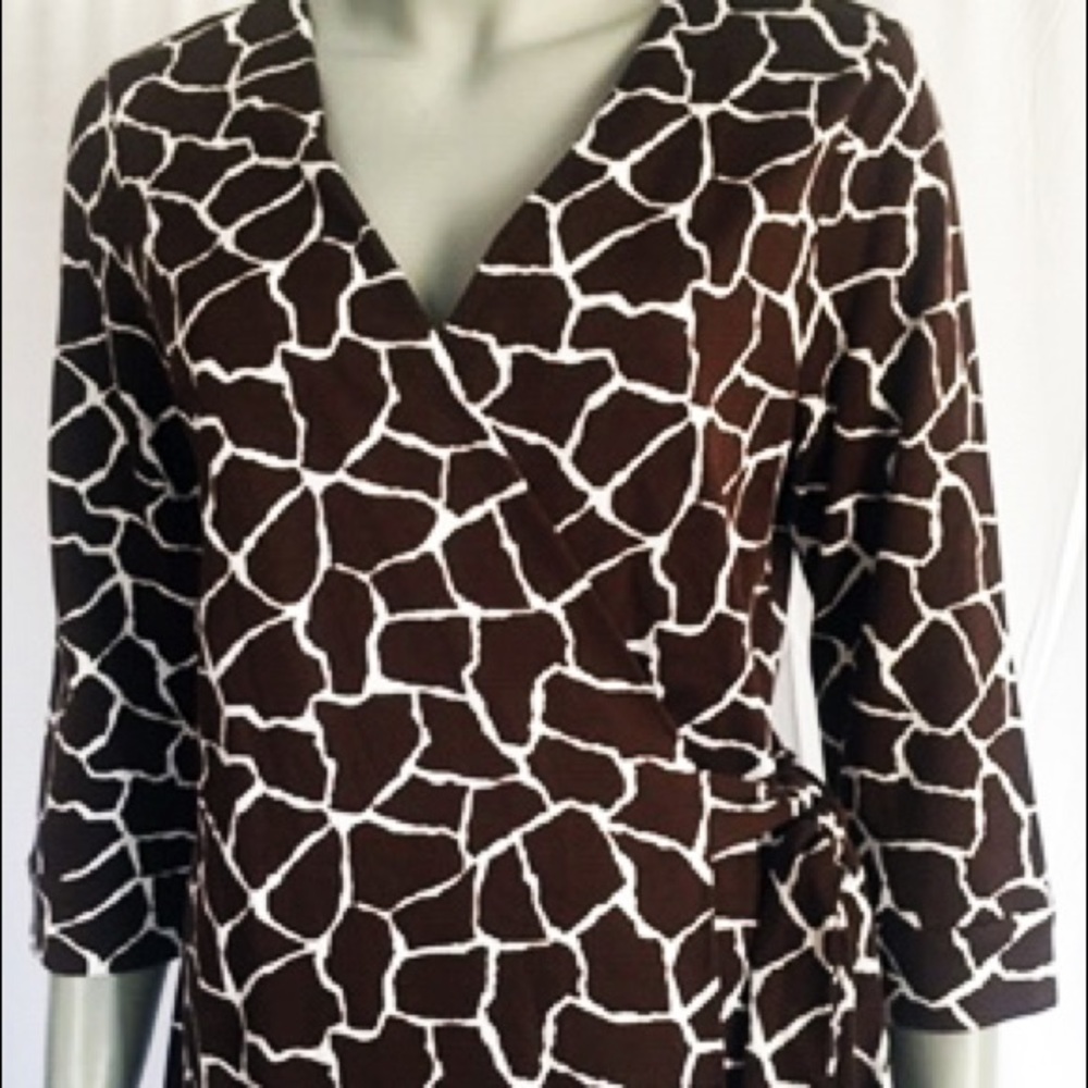 DVF Authentic Wrap Dress 12 Womens NWT